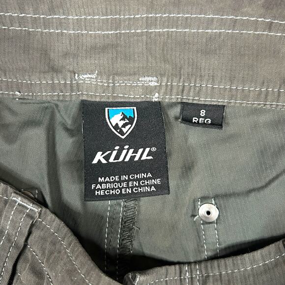 KUHL Pants Womens 8 Kendra Lightweight Hiking Trail Drawstring Nylon Blend Gray - Picture 8 of 11